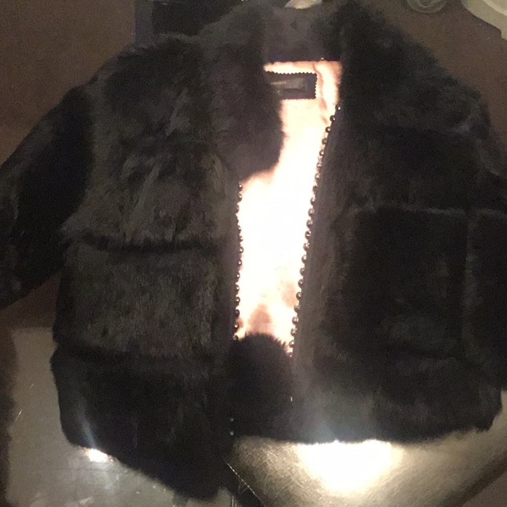 Vintage Faux Fur Waist length Jacket